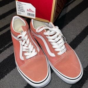 vans old skool rose dawn white womens 9 pink
